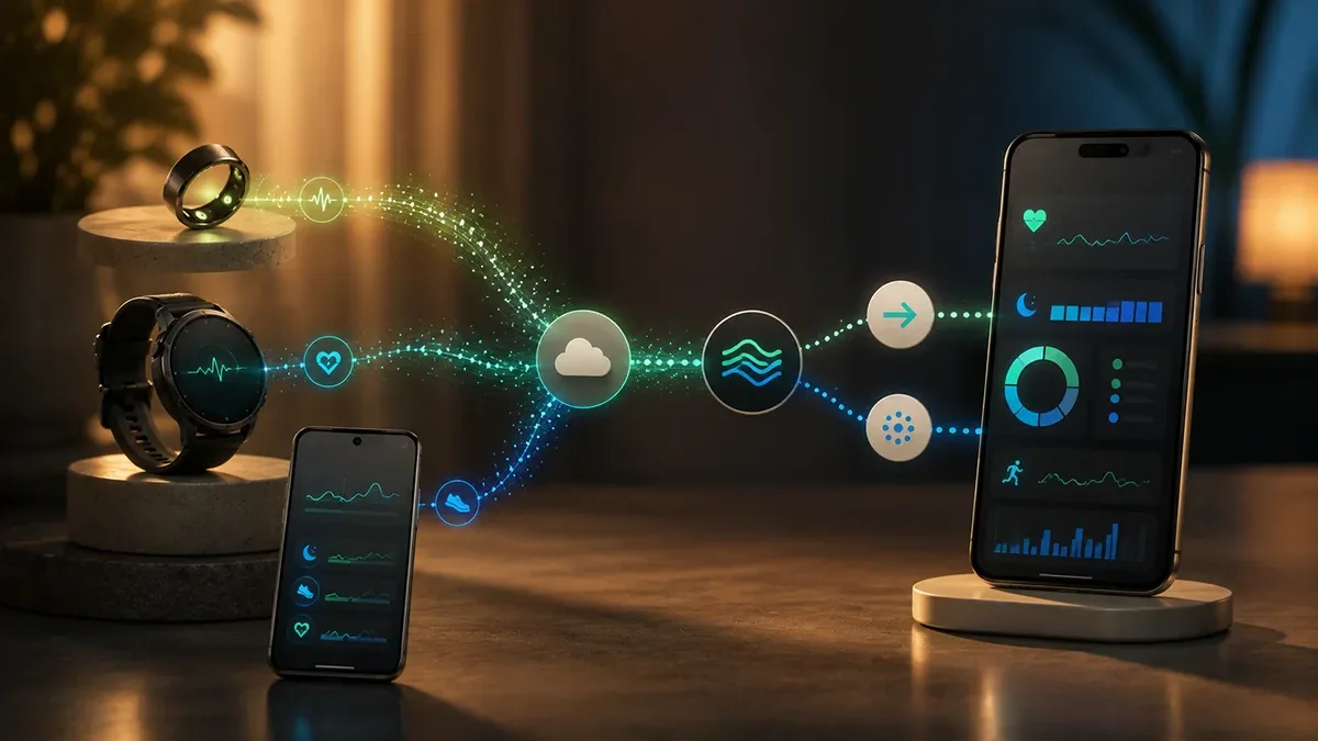 Your smart ring data inside Apple Health: how the bridge works